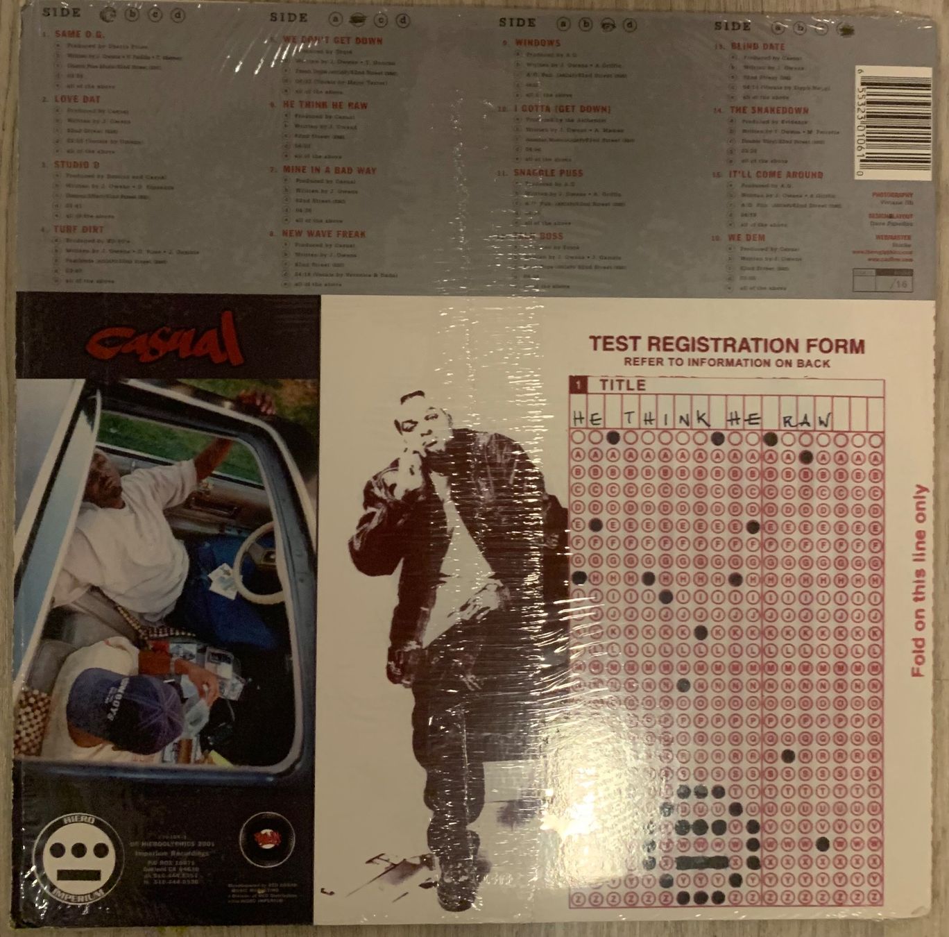 Dischi in vinile: CASUAL - He Think He Raw D-Lp 2001 – Usato da Mühlethal venduto da superfast78 1