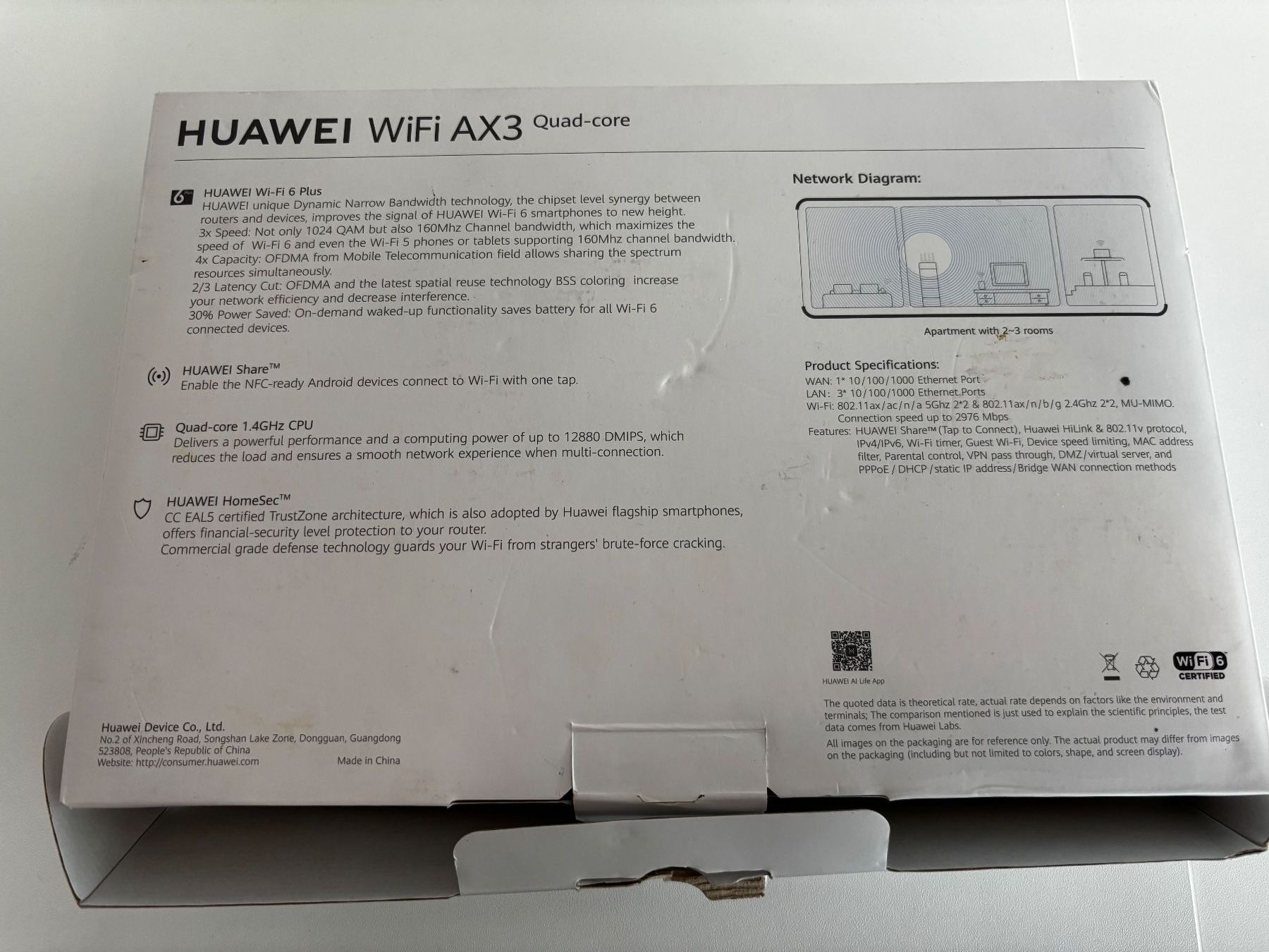 Huawei Modem & Router: HUAWEI WiFi AX3 Quad-core Router WiFi 6 Plus – Usato da Frauenfeld venduto da Staatsanwaltschaft 2