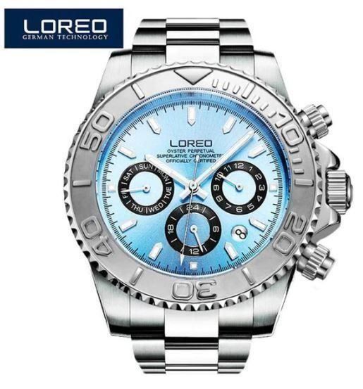 Orologi: Loreo Automatik Chrono Sky Blue – Nuovo (secondo la descrizione) da Arbon venduto da Helmuth