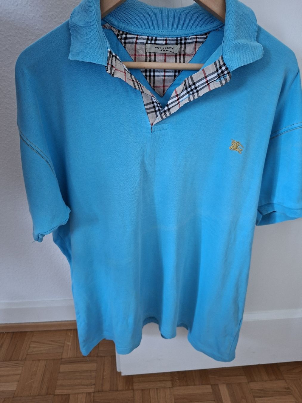 Burberry Magliette Polo: Polo Burberry turquoise, taille M,  – Usato da Renens VD venduto da ser_j2fn