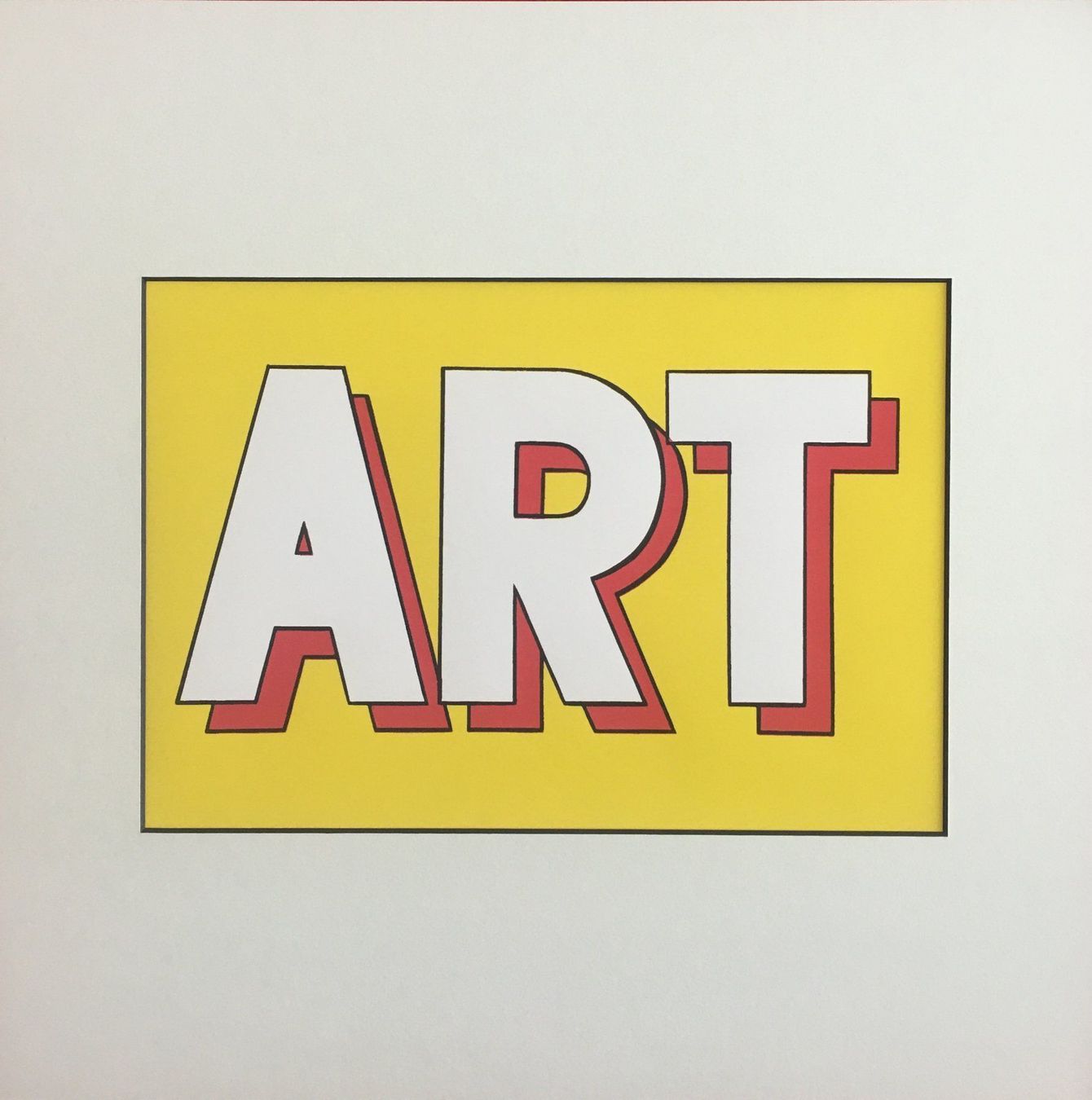 Grafica & Litografie: Roy Lichtenstein  "ART"   MEHRFARBENDRUCK – Usato da Nennigkofen venduto da Sommersonnen 1