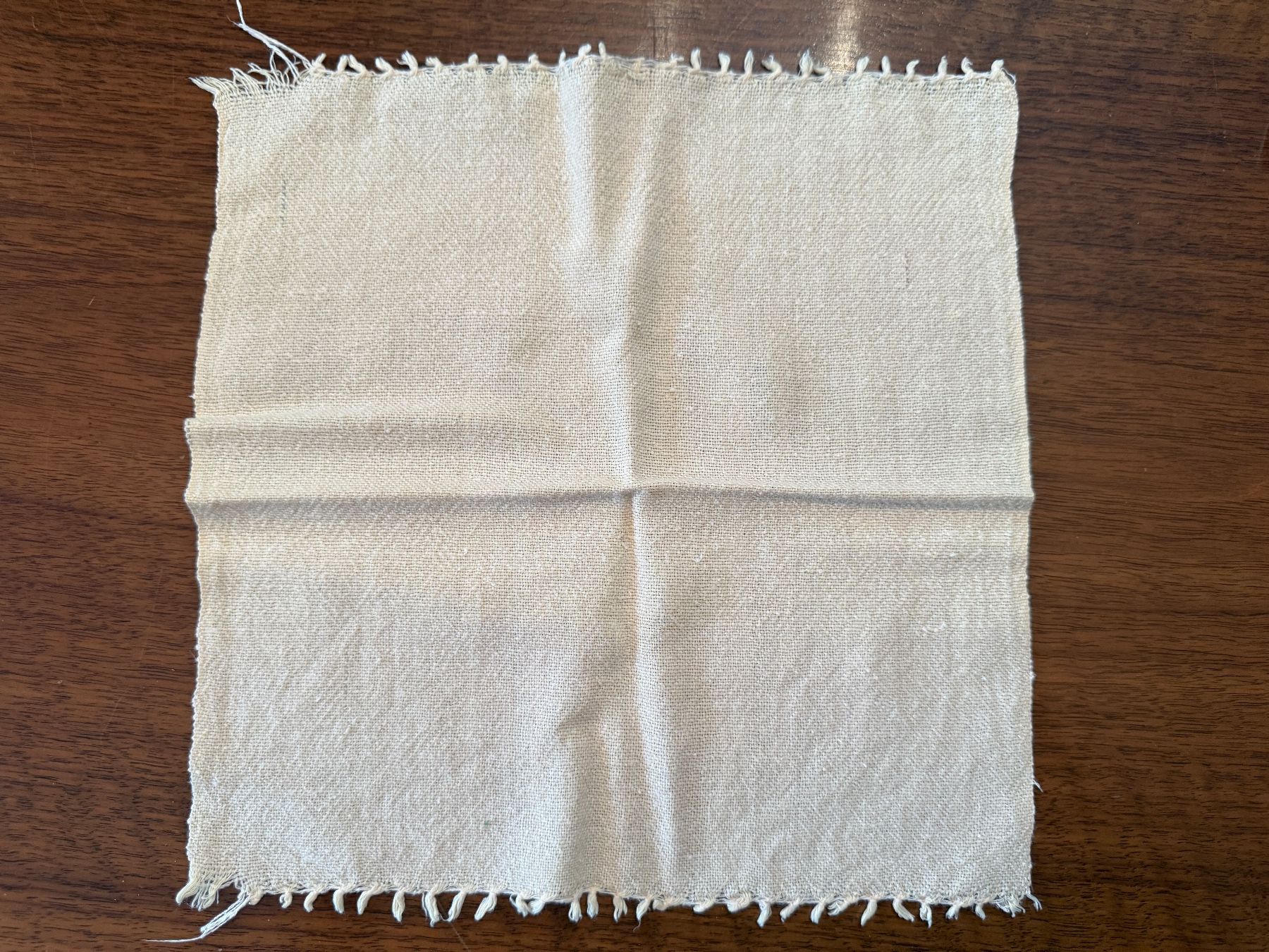 Tovaglioli: 5 Leinen-Servietten mit Fransen 25x25cm – Usato da Erstfeld venduto da Uhu1980 5
