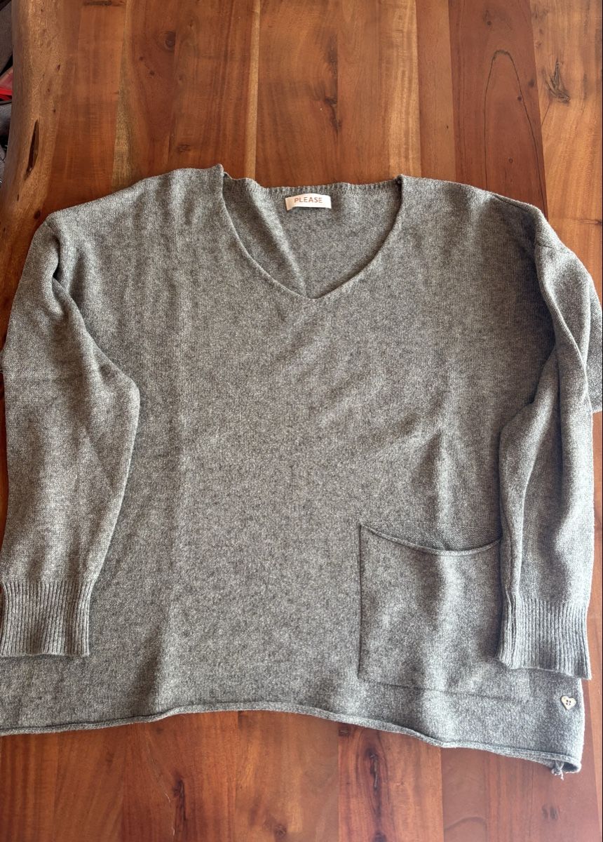 Please Jeans Maglioni & Felpe: Graugrüner Please Pullover – Usato da Celerina venduto da Heli87
