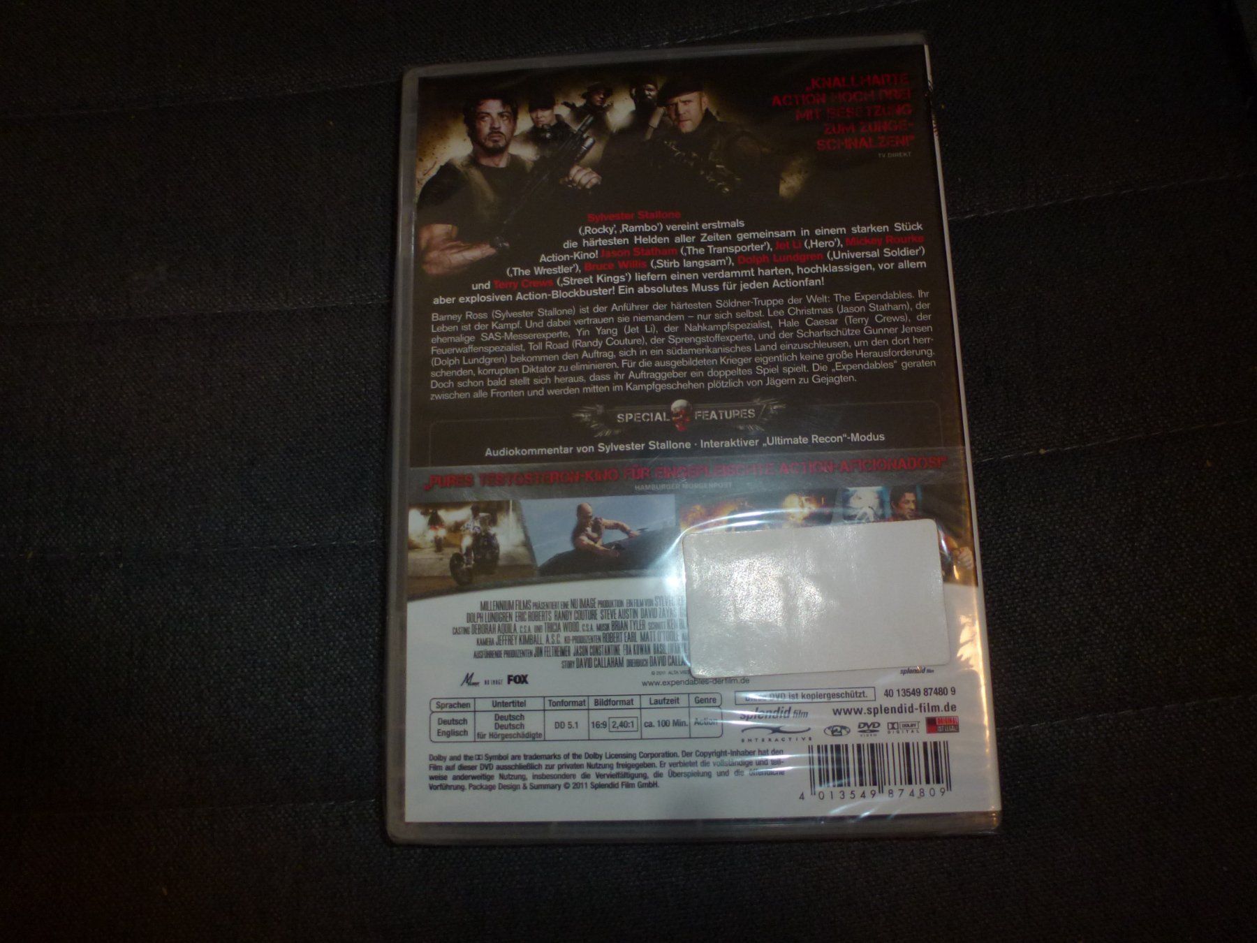 Tutti i DVDs: The Expendables DVD NEUWARE – Nuovo e nell'imballaggio originale da Olten venduto da Disc-Verkauf 1