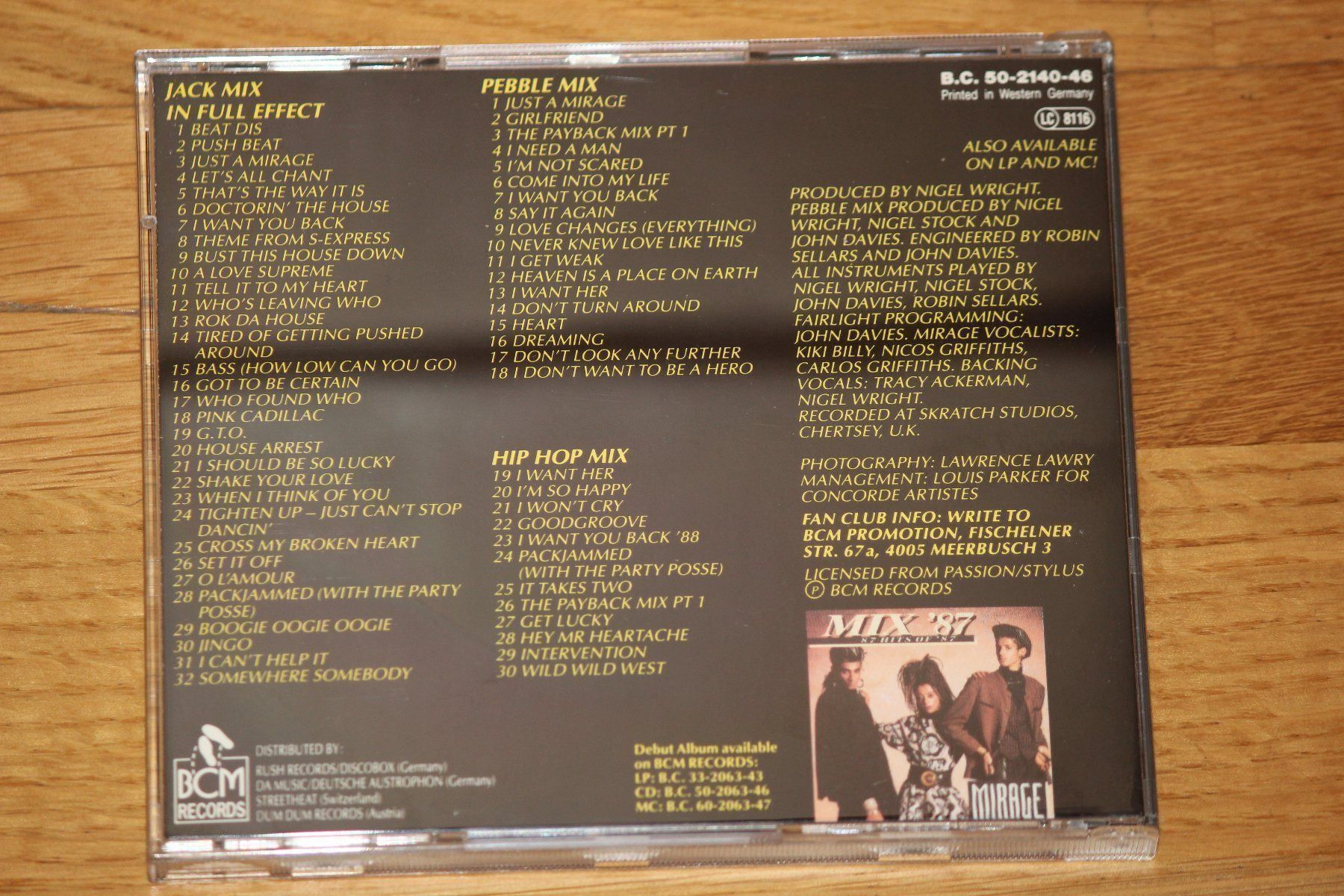 CD: MIRAGE - Jack Mix in Full Effect – Usato da Wichtrach venduto da LuckyLuke69 2