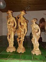 Asiatische Figuren, 2x Kunstharz, ca. 50cm 1x gratis dazu