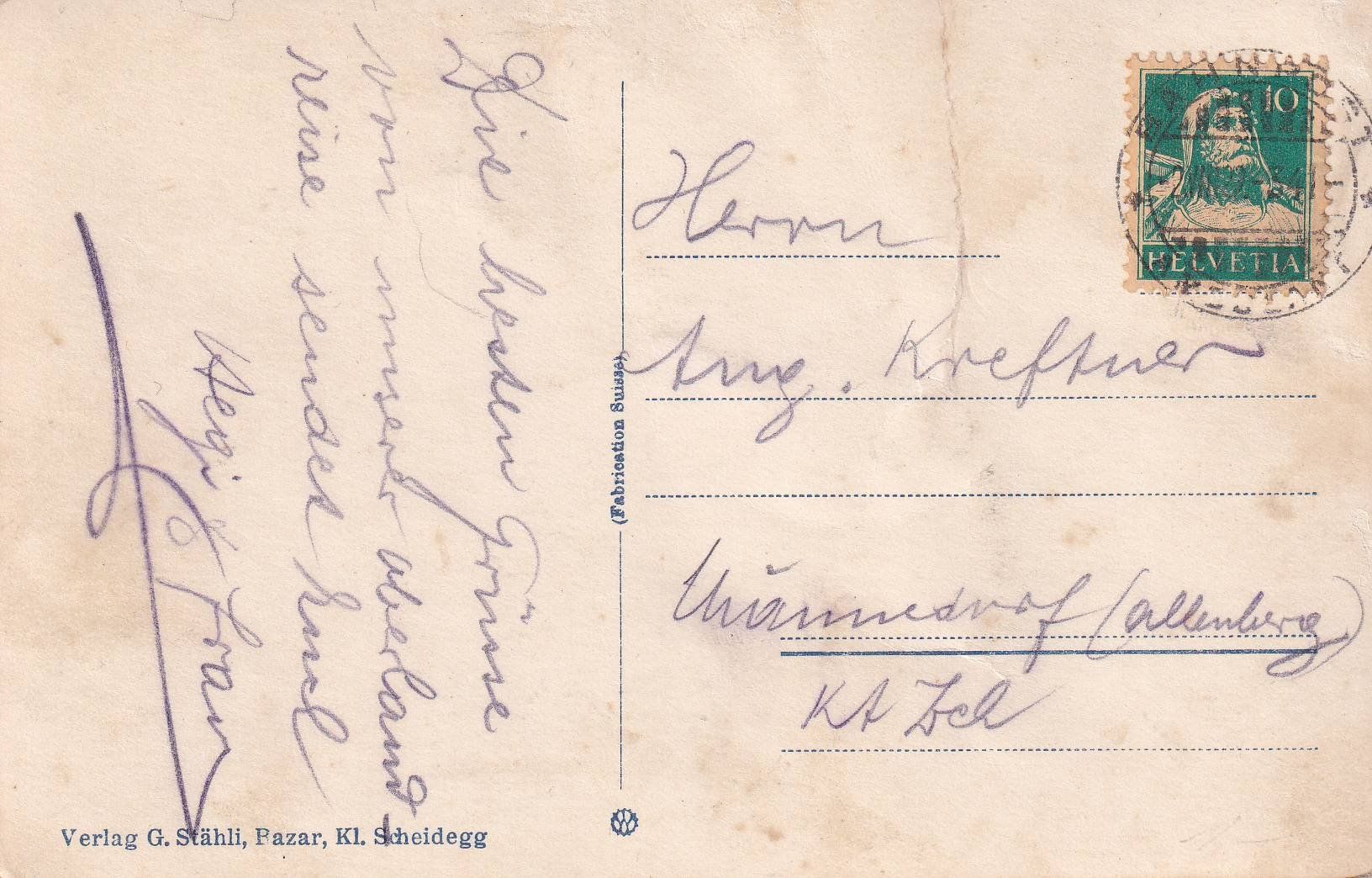 Cartes postales: Schlittenpartie auf dem Eigergletscher /bm – D'occasion à Hombrechtikon par Rudolf07 1