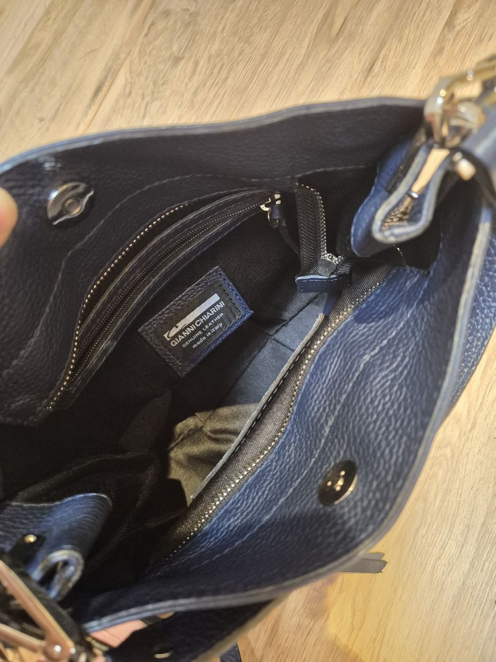 Gianni Chiarini Taschen für Damen: Tasche blau Leder Gianni Chiarini – Gebraucht aus St. Gallen von ali_tms5 1