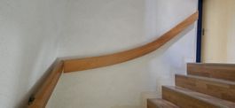 Holzhandläufe für 3 Etagen