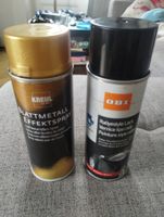 2 Spray effet métal or " Kreul" 400 ml + Noir Obi