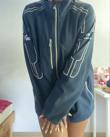 Fleecejacke Puma blau Herren Grösse M guter Zustand