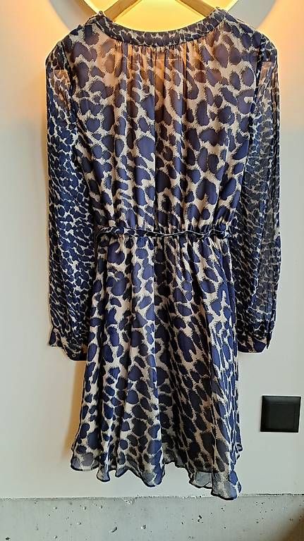 Vestiti: Blaues Seidenkleid im Leoprint – Usato da Lützelflüh-Goldb venduto da tomwunderlich 4