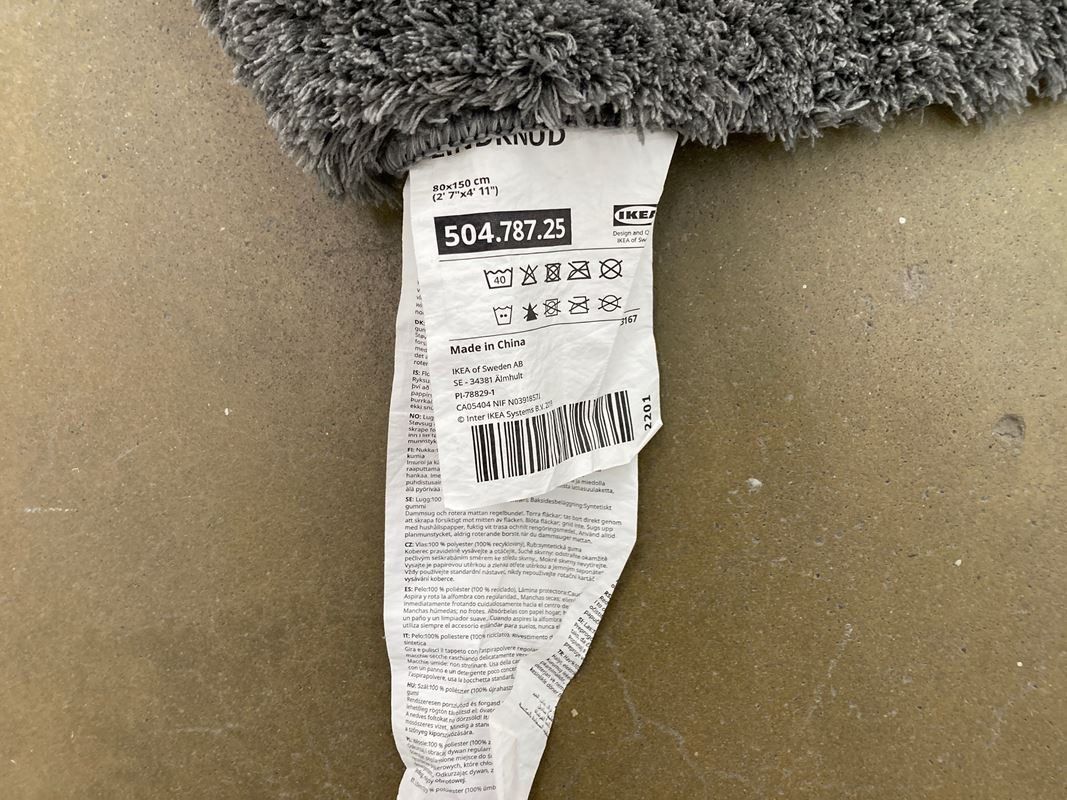 Ikea Teppiche: IKEA | Teppich | Lindknud | 80x150cm | Dunkelgrau – Gebraucht aus Wittenbach von Restwert_St-Gallen 2