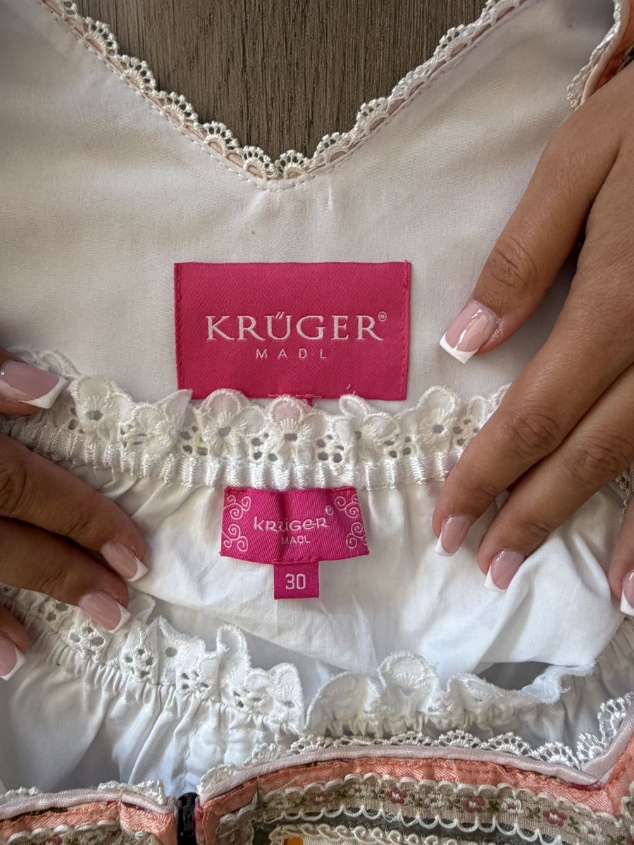 Krüger Kleider: Krüger Madl Dirndl Gr. 30 inkl. passender Bluse – Neu und originalverpackt aus Kloten von techni 2