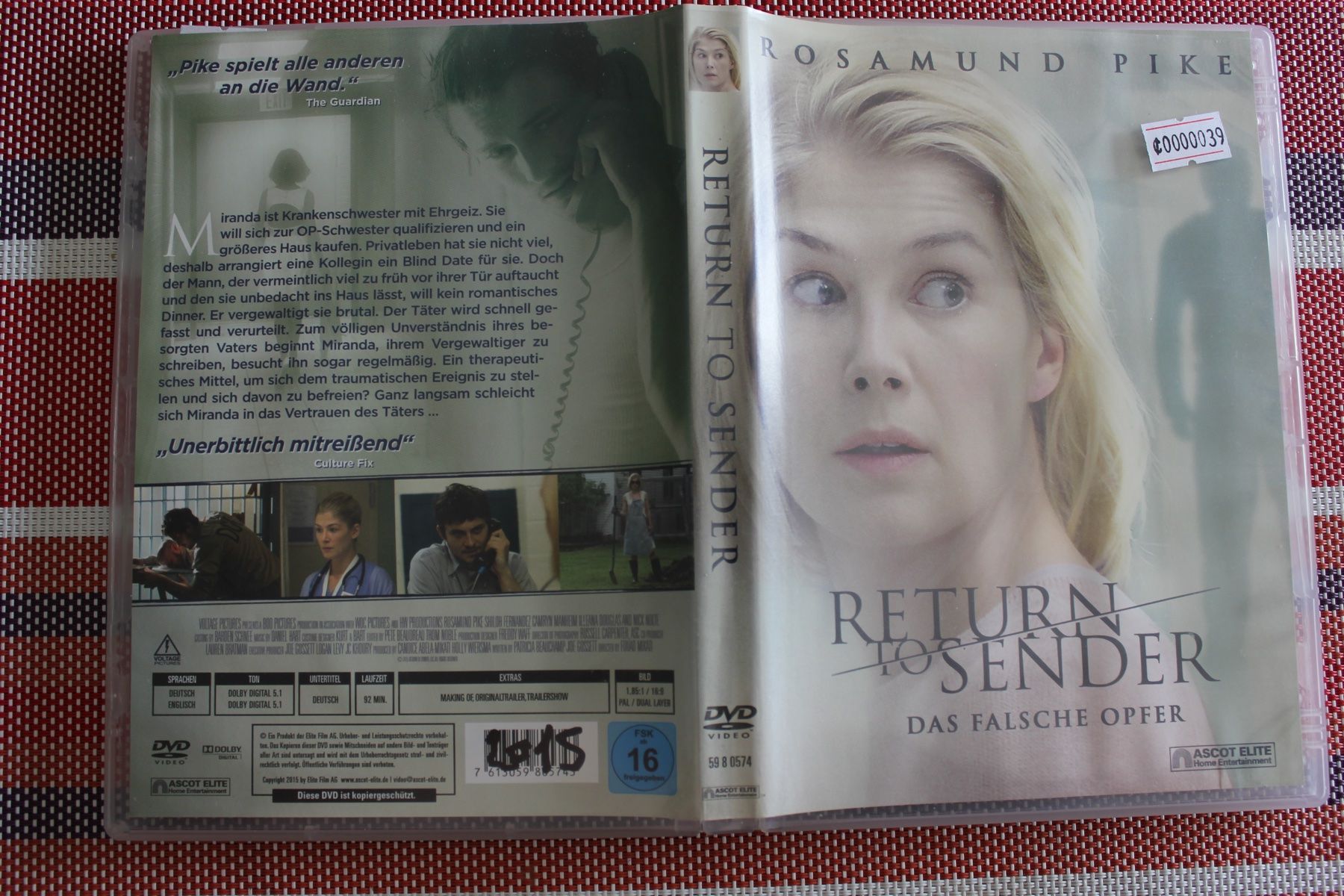 Tutti i DVDs: Return to Sender - Das falsche Opfer DVD – Usato da Geroldswil venduto da schlumpf1969