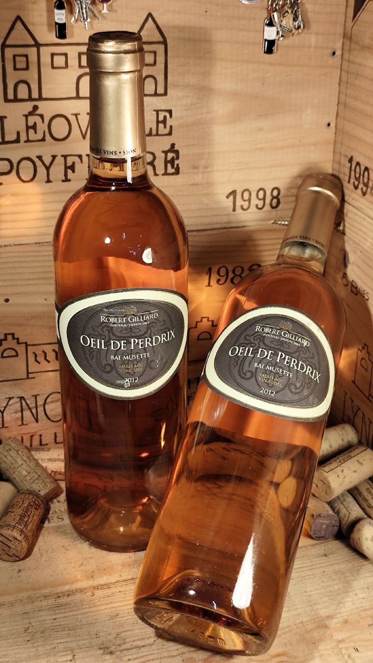Vino: 2x2012 Robert Gilliard Oeil de Perdrix – Nuovo e nell'imballaggio originale da Büsserach venduto da Vintage-vins