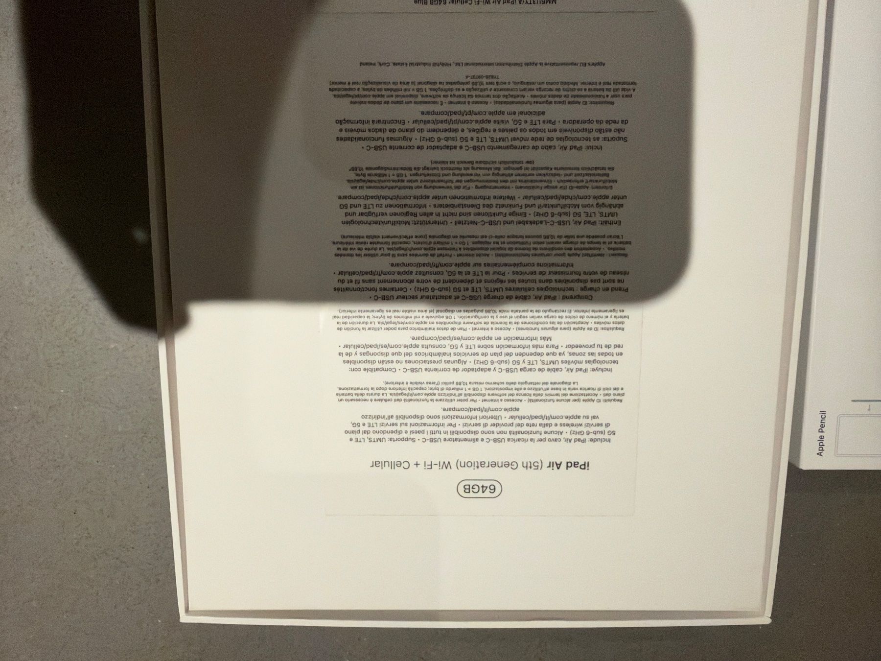 Apple Tablet PC: Ipad Air M1 – Nuovo (secondo la descrizione) da Stettfurt venduto da nfr_q6z2 5