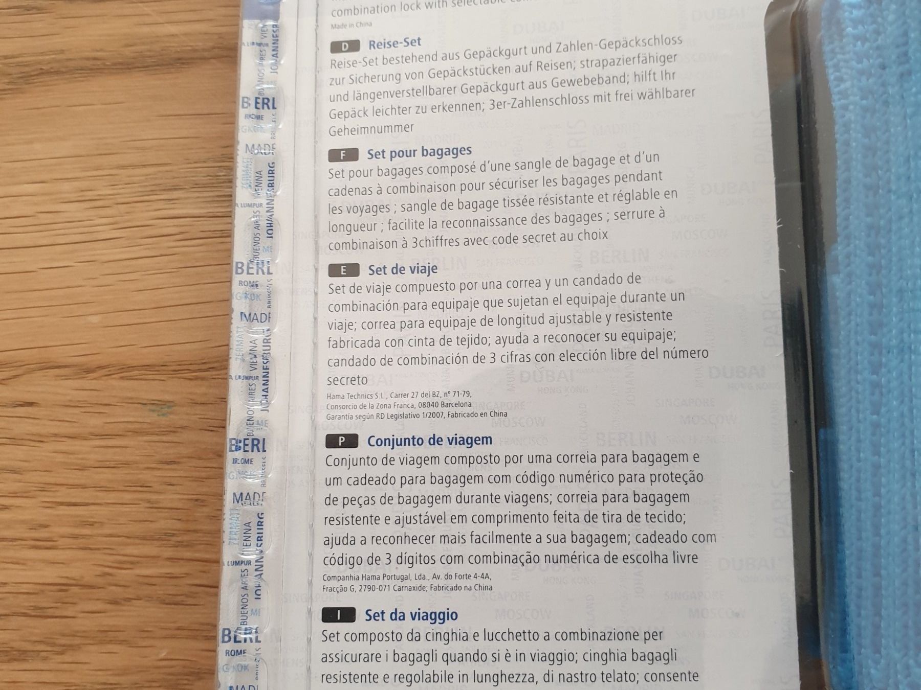 Valigie: Neues hama sicherheits Reise Set – Nuovo e nell'imballaggio originale da Zürich venduto da lehmi1 2