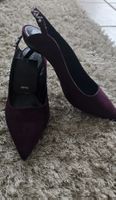 Mango Slingpumps Lila Samt, Gr. 38 - Must-Have!