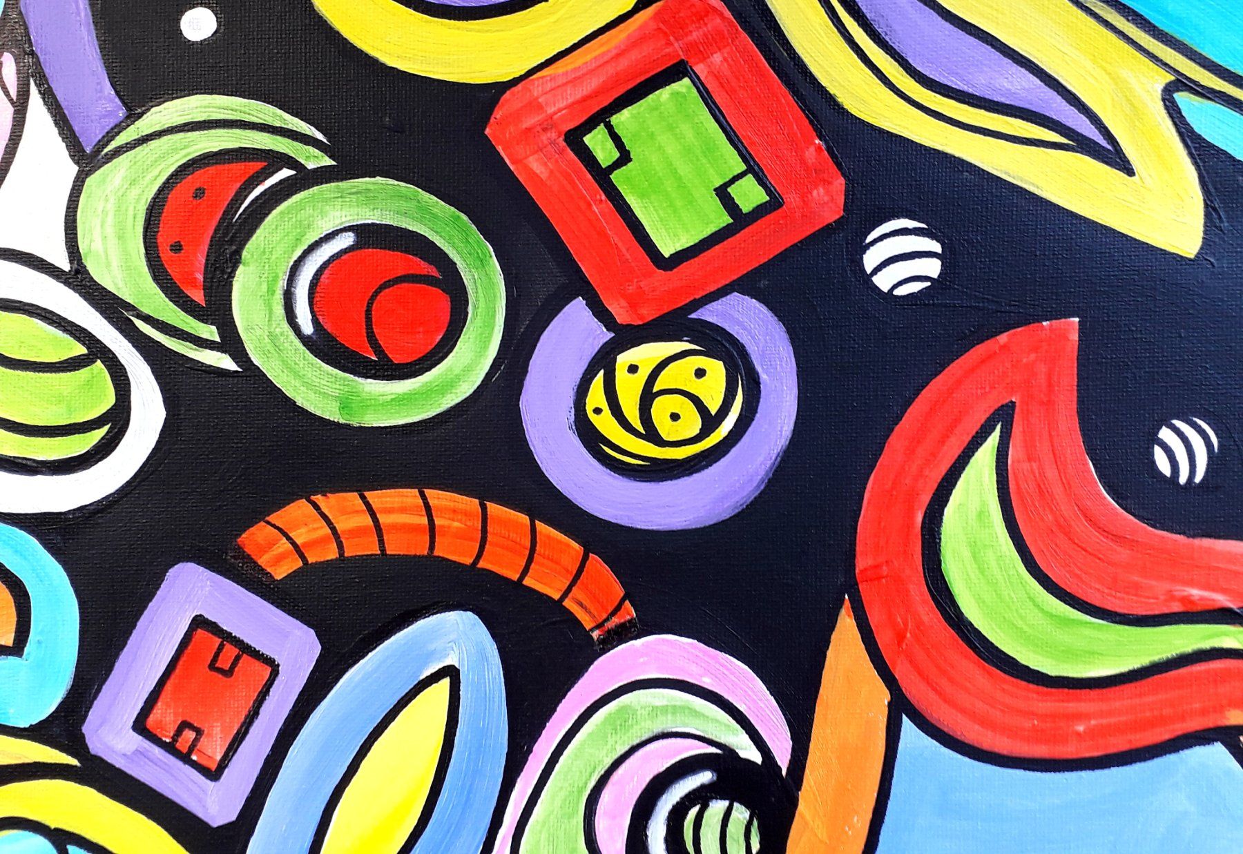 Dipinti: Gemälde Pop Art Springtime Künstlerin: Manuela Reitz – Nuovo e nell'imballaggio originale da Balve venduto da Manu_1303 5