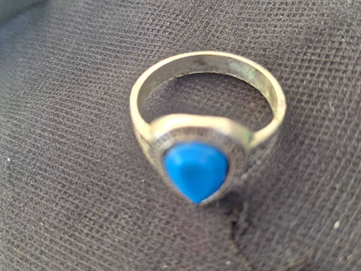 Anelli: Mode Ring mit blauem Glas. 20 mm Art. BF2025 – Usato da Münchenbuchsee venduto da babilibern 2