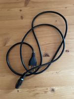 Stromkabel, Netzkabel - Top Zustand, Schwarz, Stecker Typ J