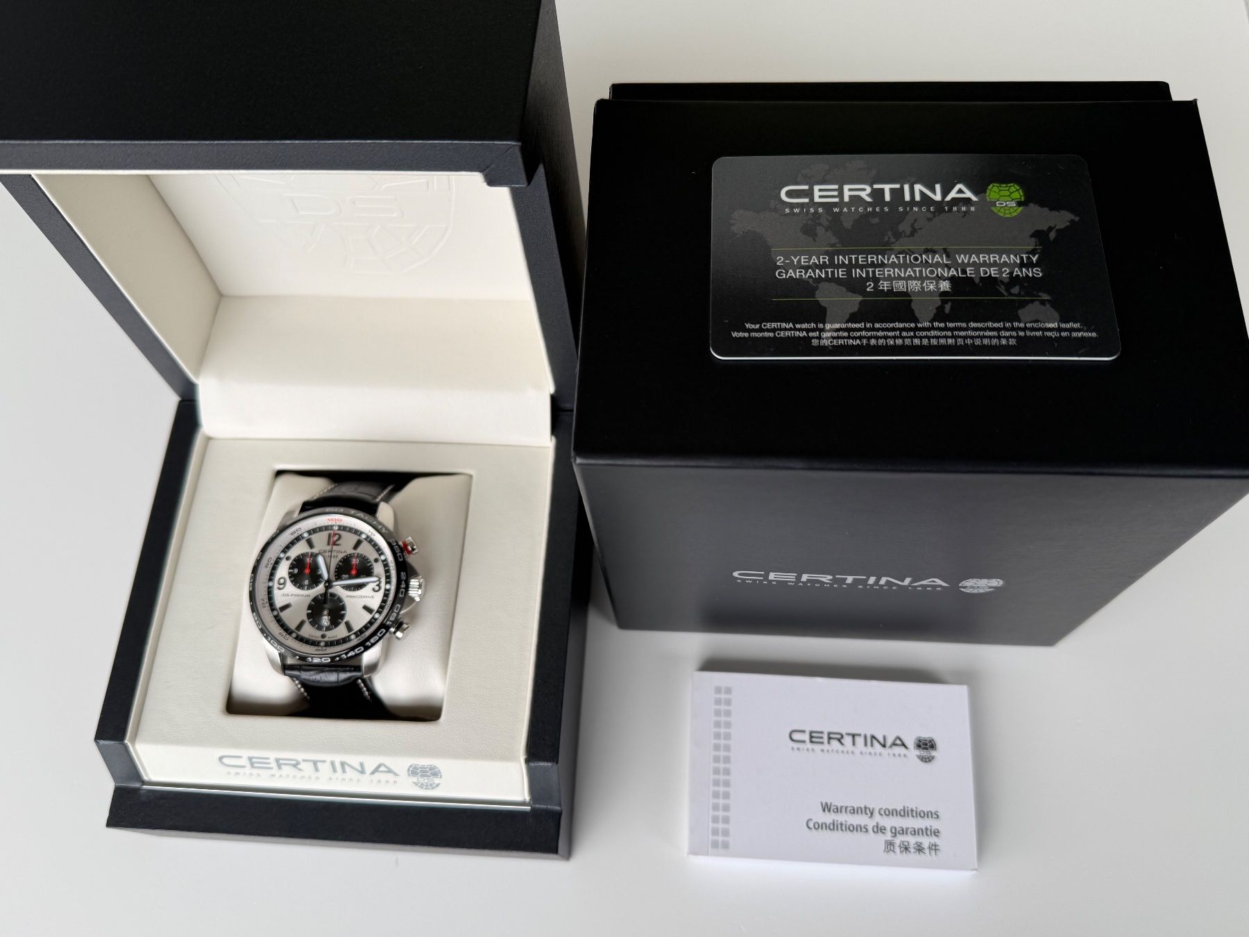 Certina Orologi: Certina DS Podium Big Size Chrono Precidrive 1/100 – Nuovo (secondo la descrizione) da Luzern venduto da Cabriolet 1