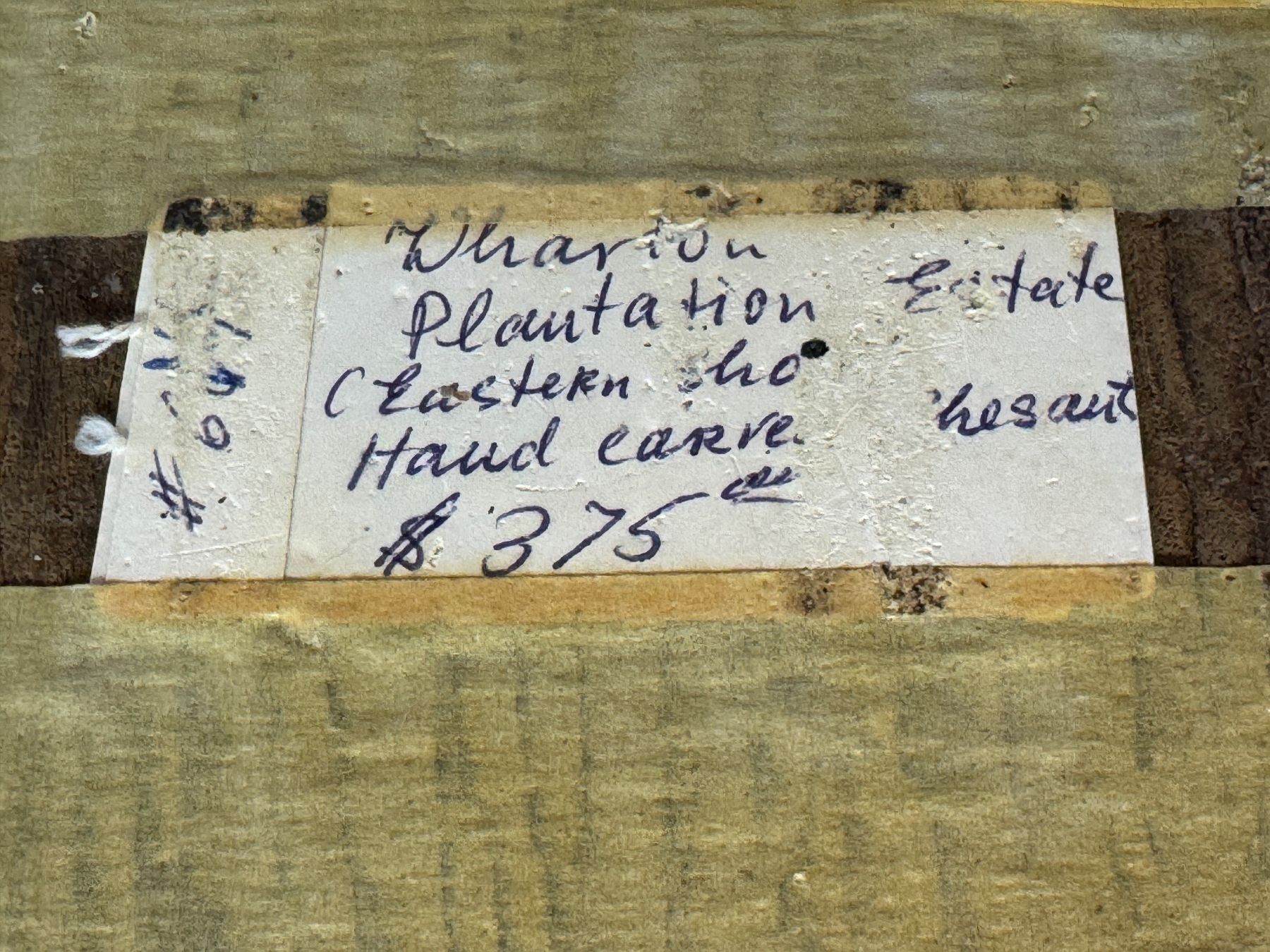 Statuette: Vogel Wharton Plantation – Usato da Rafz venduto da Powacaddy 3