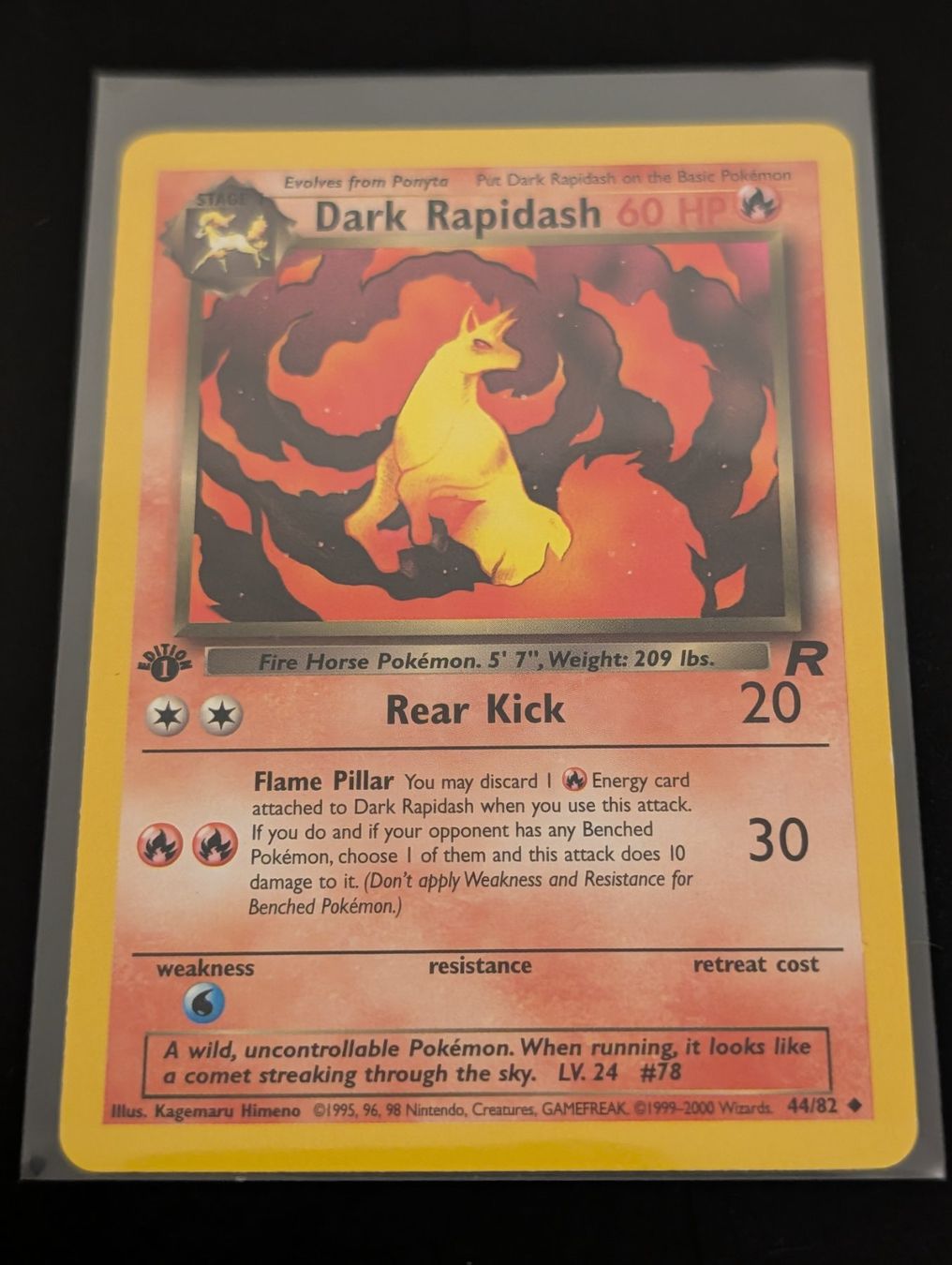 Pokémon Carte collezionabili: Pokémon Karte Dark Rapidash First Edition – Usato da Hendschiken venduto da TCG_Babey