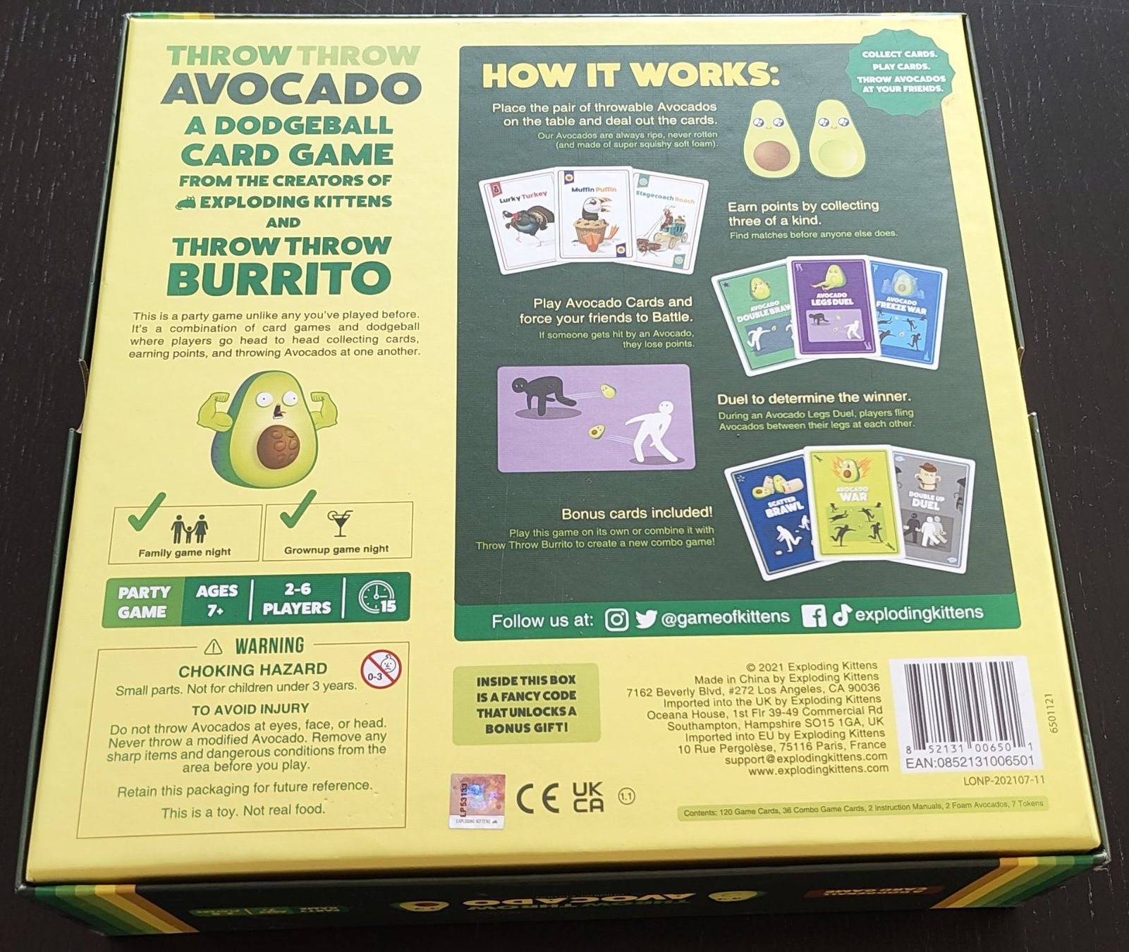 Spiele: Kartenspiel Throw Throw Avocado - Englische Version – Neu (gemäss Beschreibung) aus Biberist von Slick 1