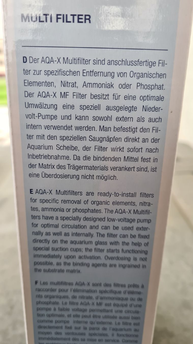 Filtri: AQA MF Filter Phosphat – Nuovo e nell'imballaggio originale da Luzern venduto da Zanclus 1