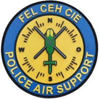 Polizei Air Support N/O/S/W Fel Cech Cie Patch mit Klett