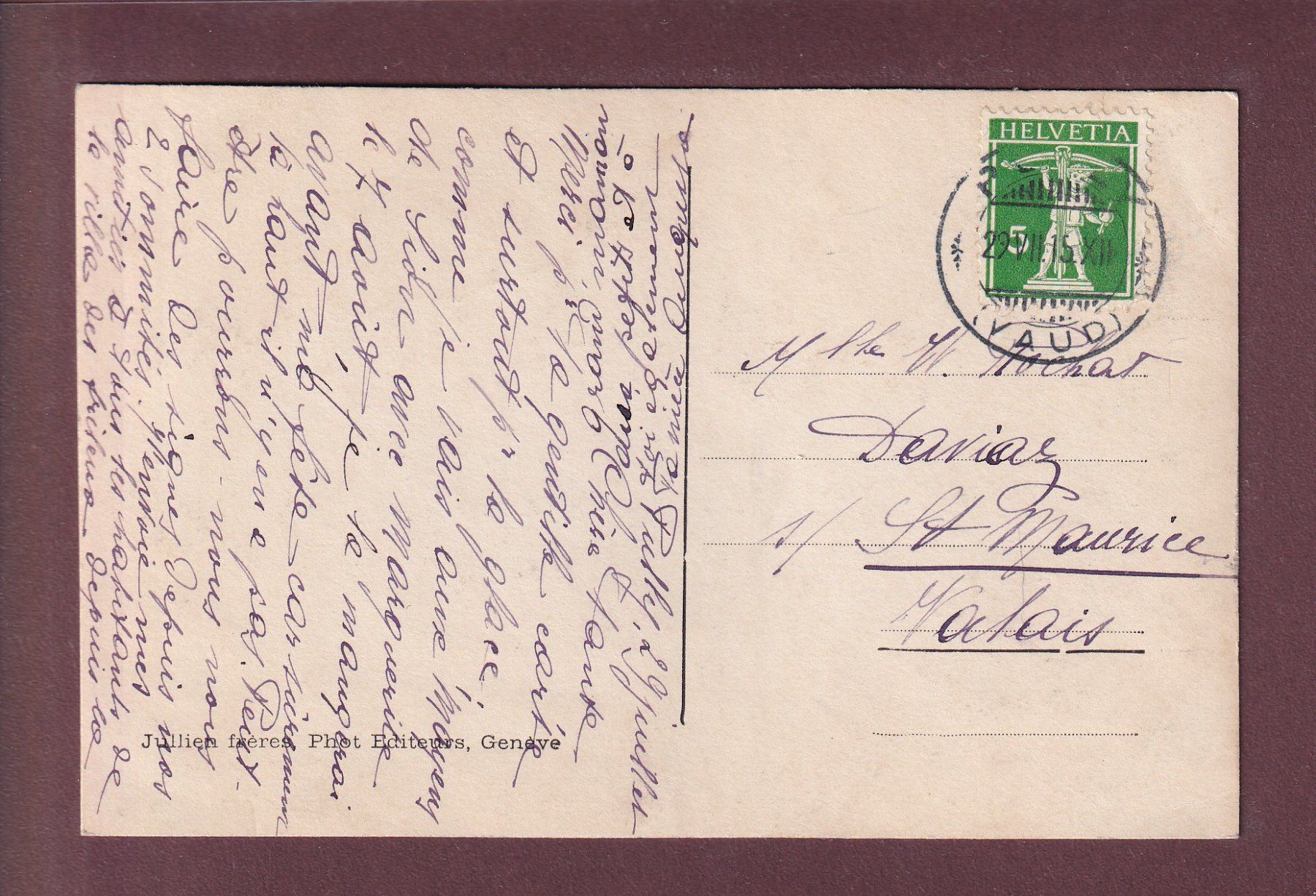 Cartes postales: LAUSANNE - Ouchy - Tram - 1915 – D'occasion à Pully par nicecards 1
