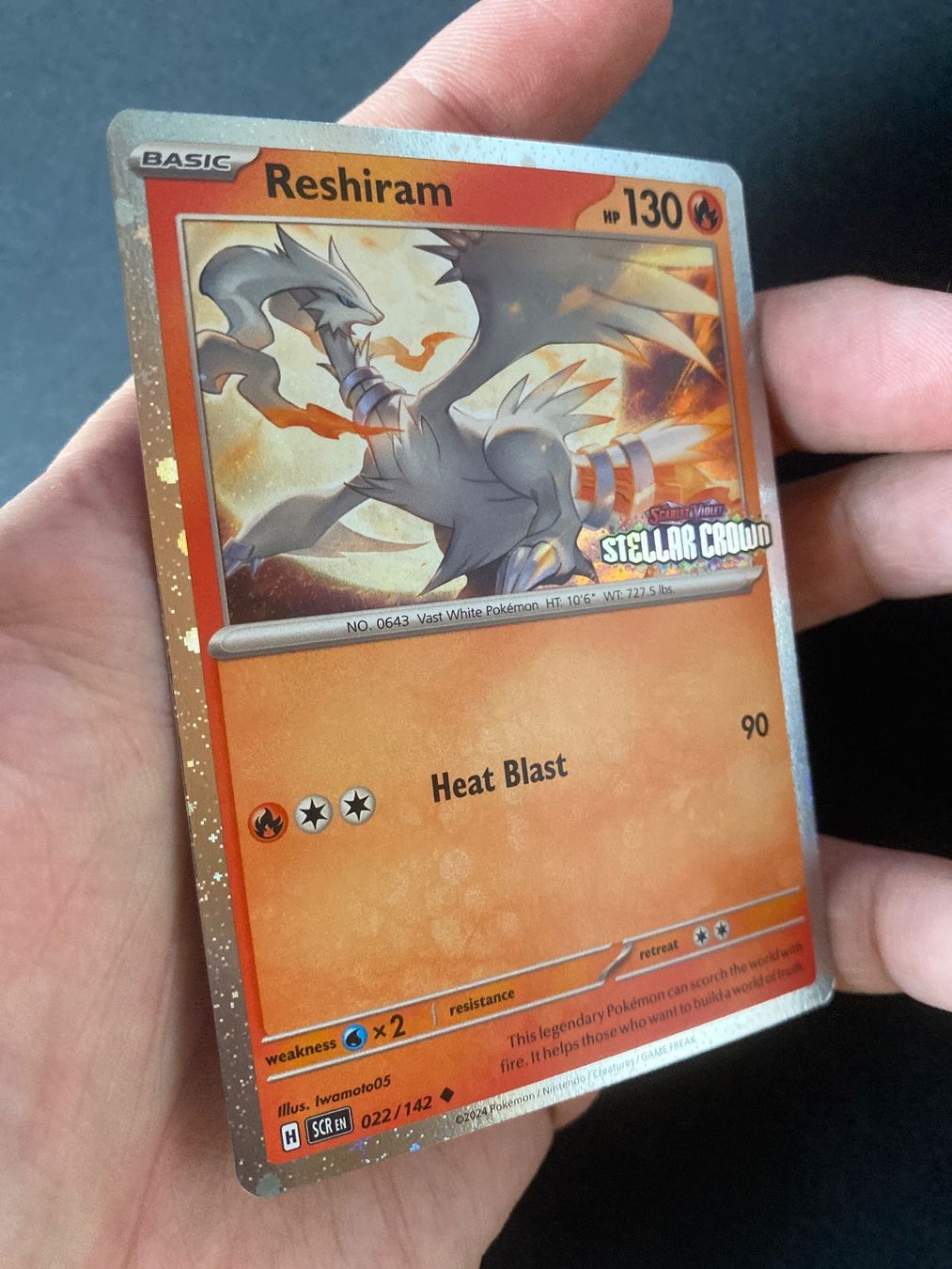 Pokémon Sammelbilder & Trading cards: Reshiram 22 - Stamped Promo - Stellar Crown - EN – Neu (gemäss Beschreibung) aus Hausen AG von Shrade 1