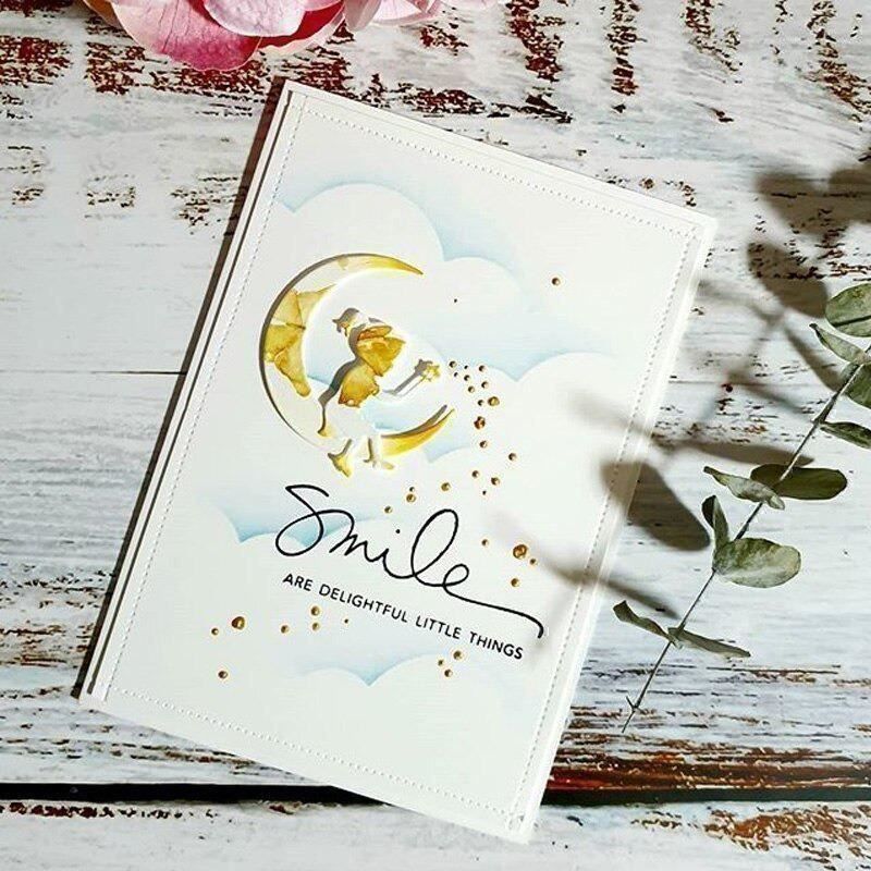 Sciablone: KINDER AUF DEM MOND STANZSCHABLONE – Nuovo e nell'imballaggio originale da Affoltern am Albis venduto da scrapbooking 3