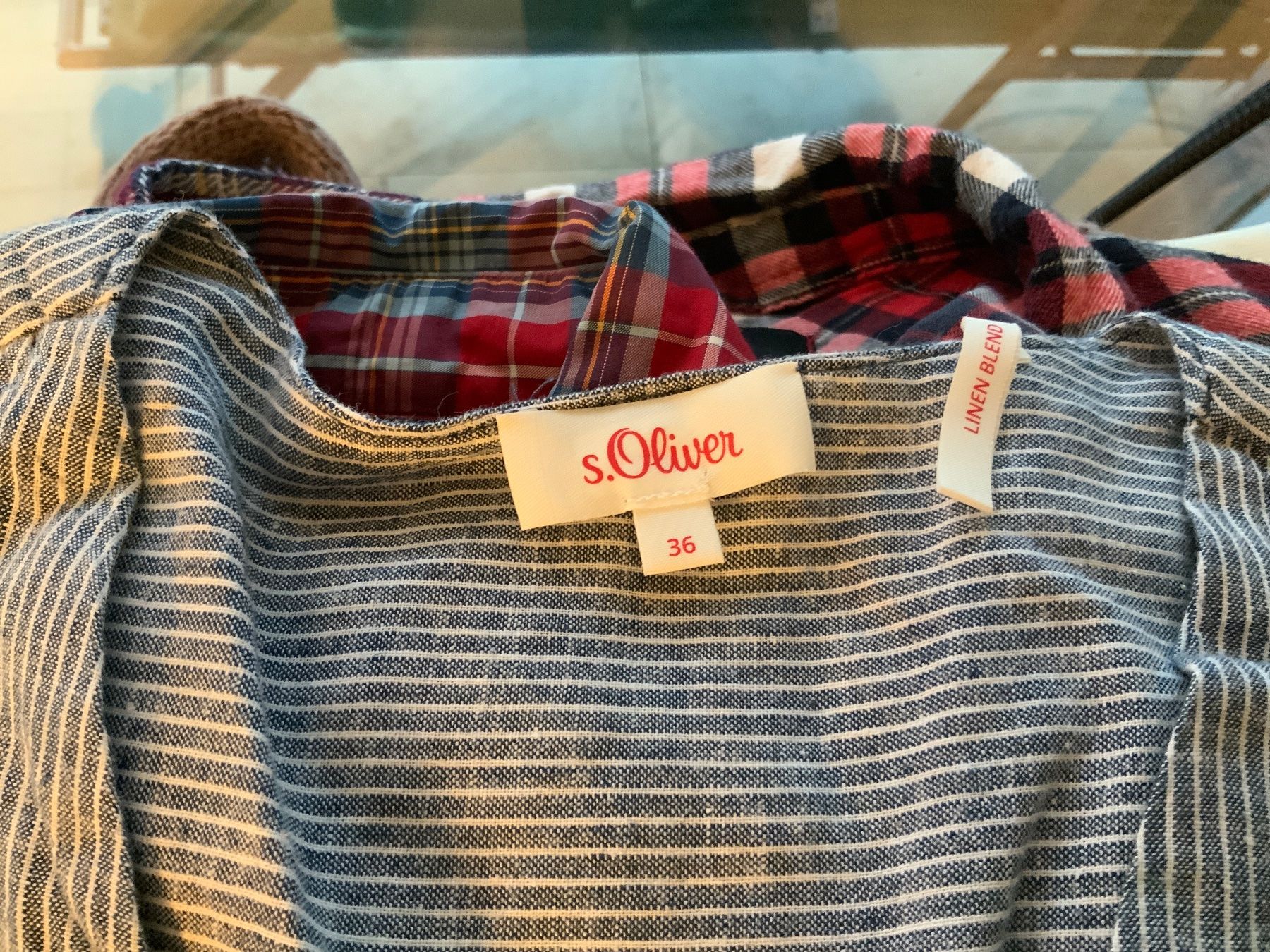S.Oliver Camicette: S. Oliver Bluse 36 Oversize mit Leinen – Usato da Buchs SG venduto da Sunie 1