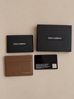 Dolce & Gabbana Kartenetui Leder Braun – unbenutzt – Full Se
