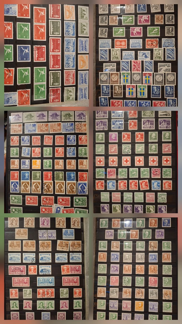 Alle Briefmarken: Briefmarkensammlung Schweden  – Gebraucht aus Balgach von SIMEON27 1
