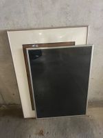2 verschiedene Aluminium Bilderrahmen mit Glas