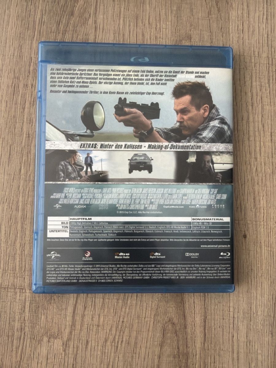Alle DVDs: Cop Car (2015) BluRay – Gebraucht aus Hagendorn von masterchieff 1