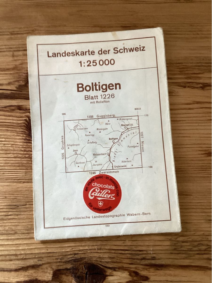 Cartine & Atlanti: Landeskarte der Schweiz, Boltigen – Difettoso da Wassen UR venduto da SABDOM