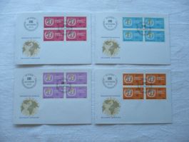 OMS 1975 4 FDC 4er-Blocks SBK 36 - 39