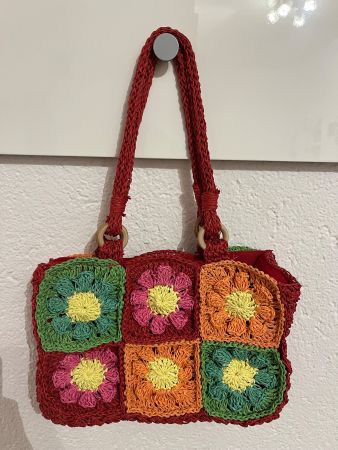 Handtasche mit Blumen