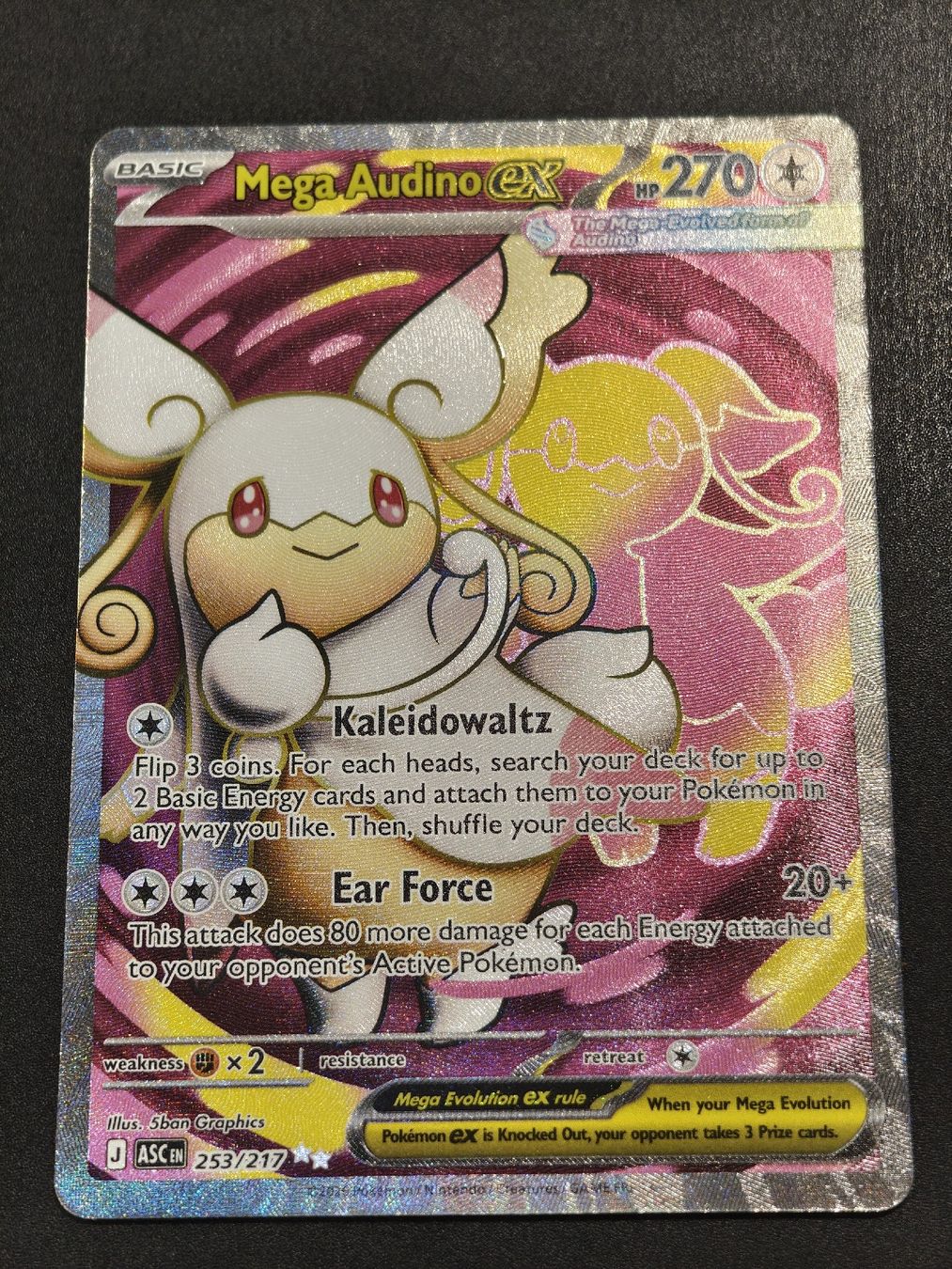 Pokémon Carte collezionabili: Mega Audino EX EN 253/217 – Nuovo (secondo la descrizione) da Therwil venduto da Cordachu_Trade