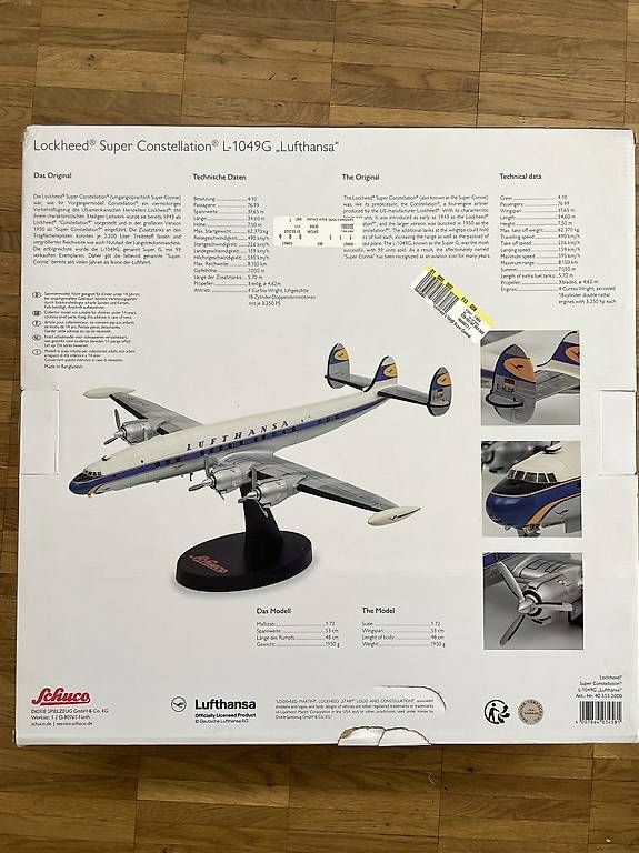 Modellbausätze & Standmodelle: Schuco Lockheed L1049G Lufthansa 1:72 – Gebraucht aus Biel/Bienne von Hamamlezi 1