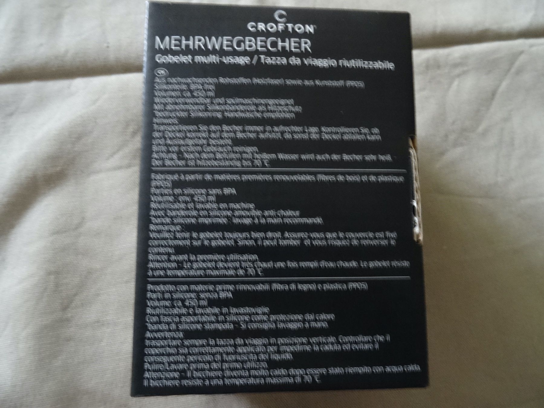 Behälter & Ähnliches: Crofton Mehrwegbecher  450ml – Neu und originalverpackt aus Allenwinden von Obalu 2