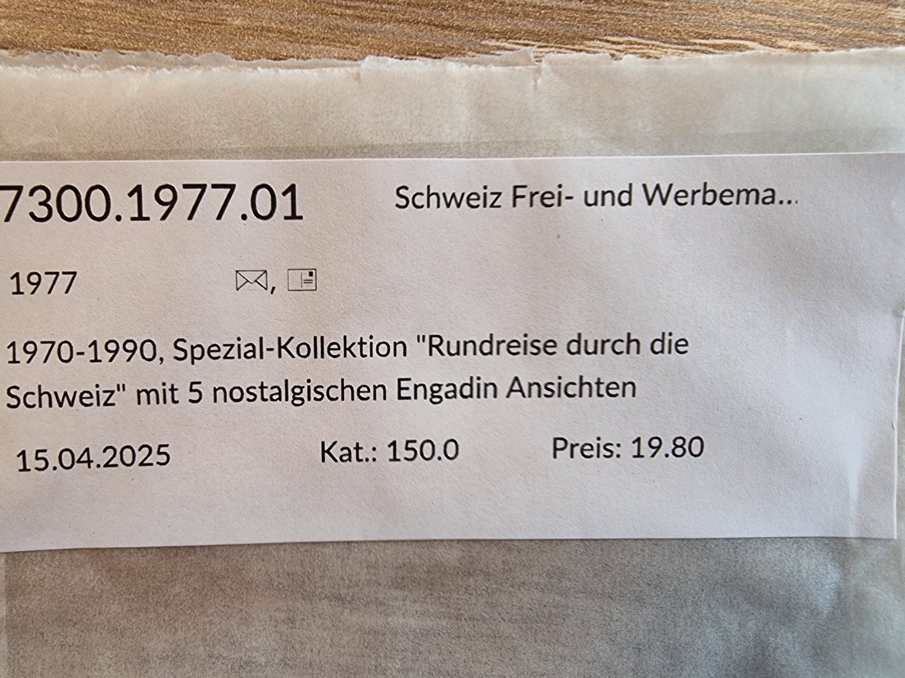 Cartoline postali: Spezialkollektion Ansichtskarten Engadin/CH  1970 - 1990 – Usato da Buchen venduto da Jonny58 5