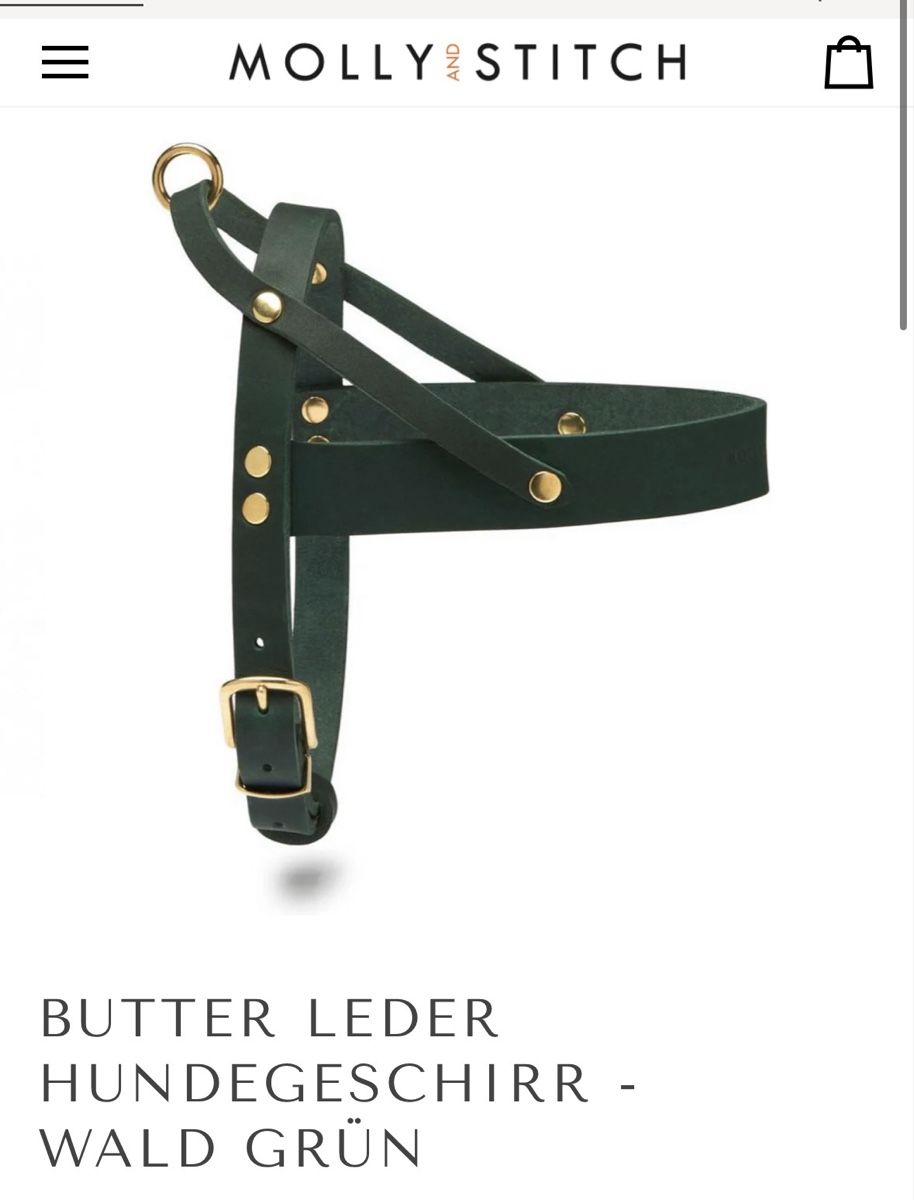 Guinzagli & Collari: Molly & Stitch XS dog harness LEDER HUNDE GESCHIRR – Usato da Zürich venduto da gva_r9gs