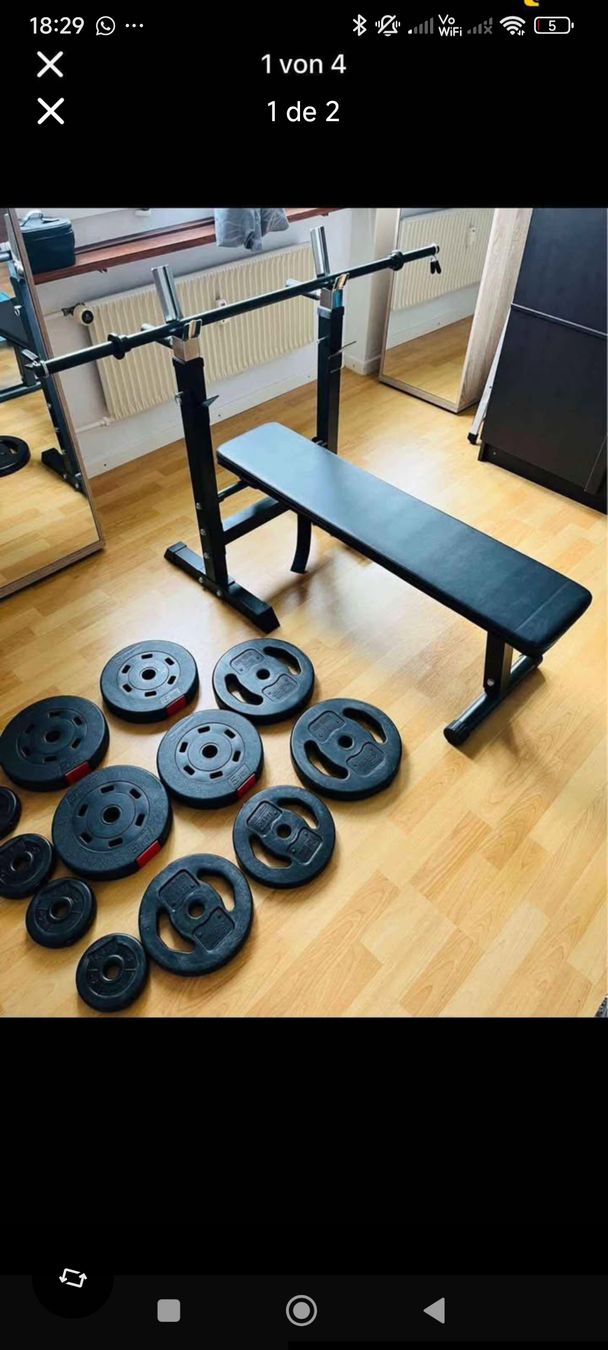Hometrainer: Hantelbank  – Usato da Rüfenacht BE venduto da val_65bp