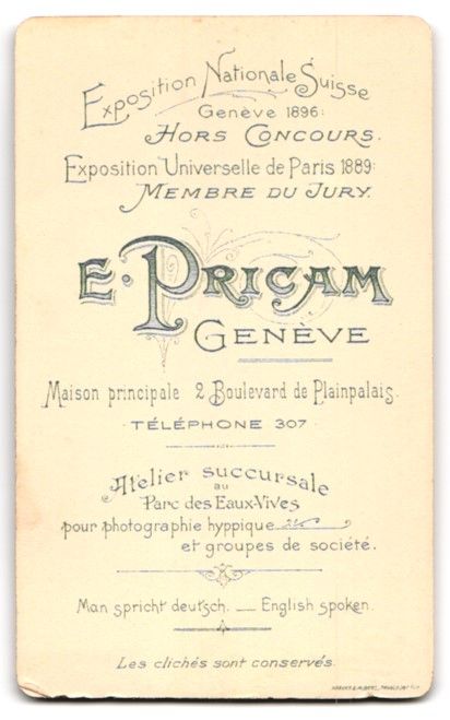 Photos & affiches: Fotografie E. Pricam, Genève, Boulevard – D'occasion à Berlin par bartko-reher 1